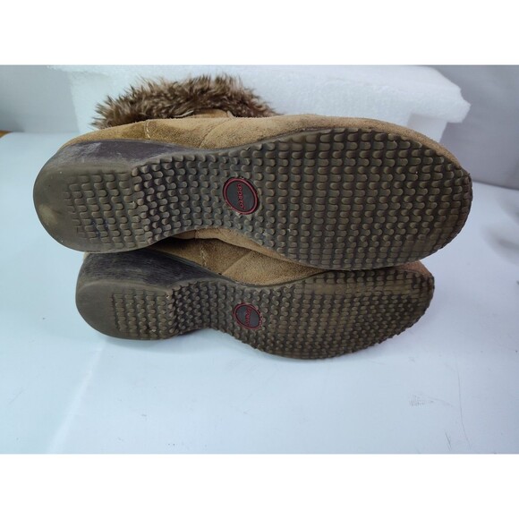 Soporto Chestnut Leather Suede Ankle Boots,  Women Size  9M - Picture 9 of 10